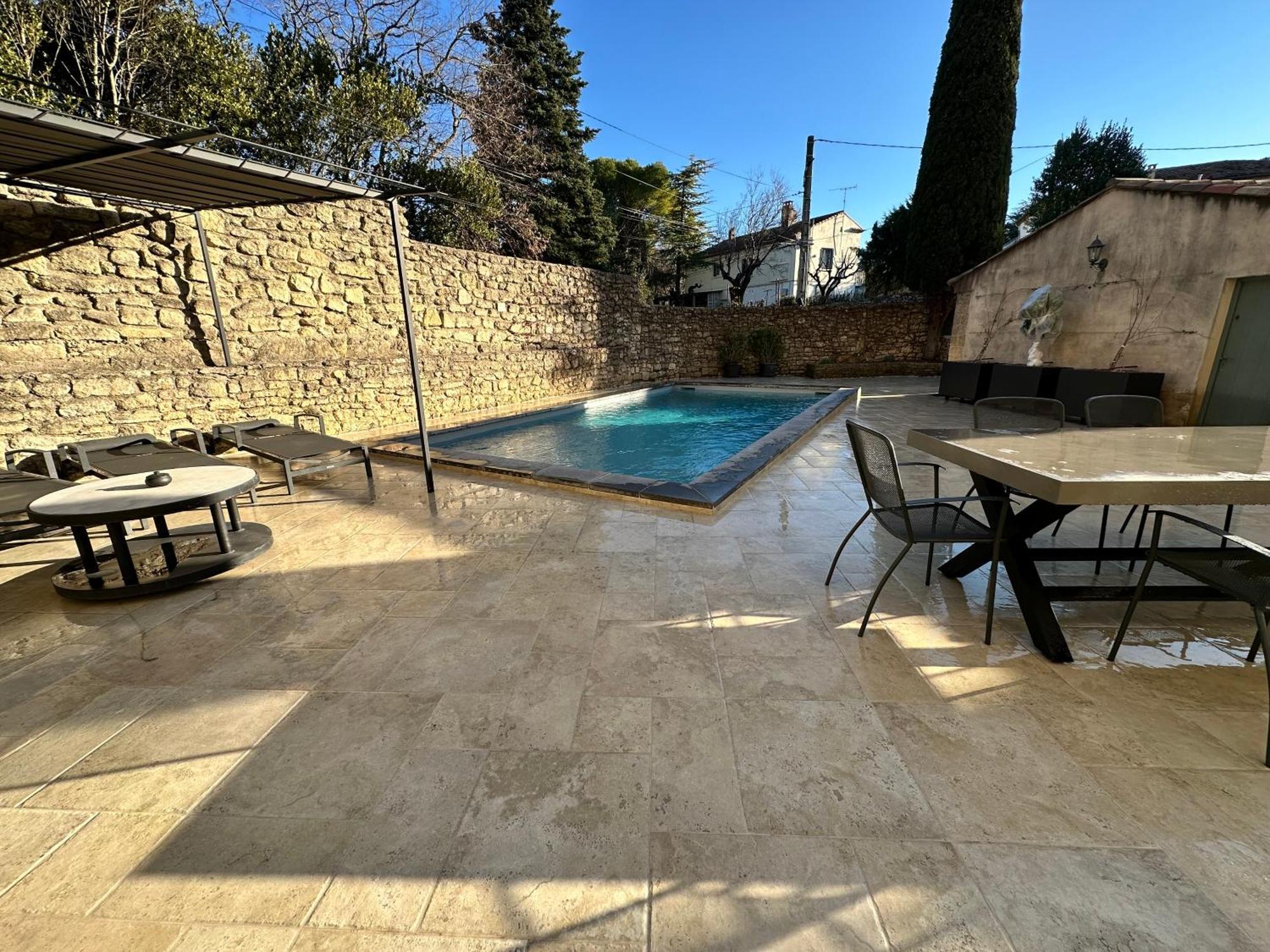 Appartement avec Piscine privée dans Résidence pour 6 personnes Uzès Esterno foto