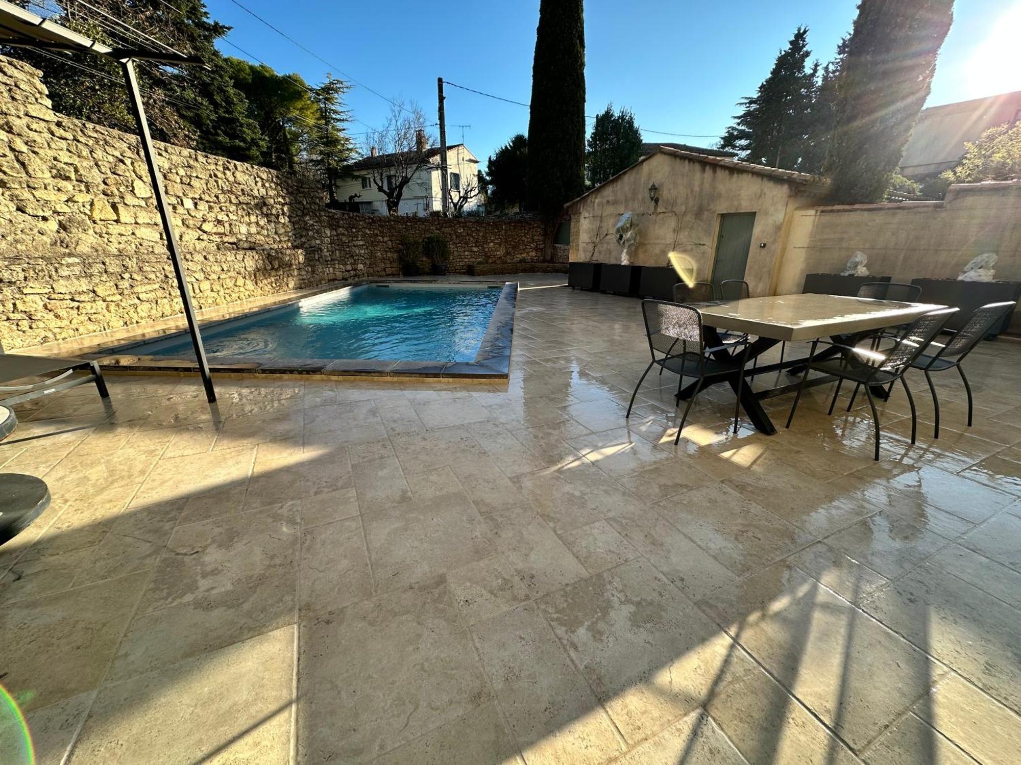 Appartement avec Piscine privée dans Résidence pour 6 personnes Uzès Esterno foto